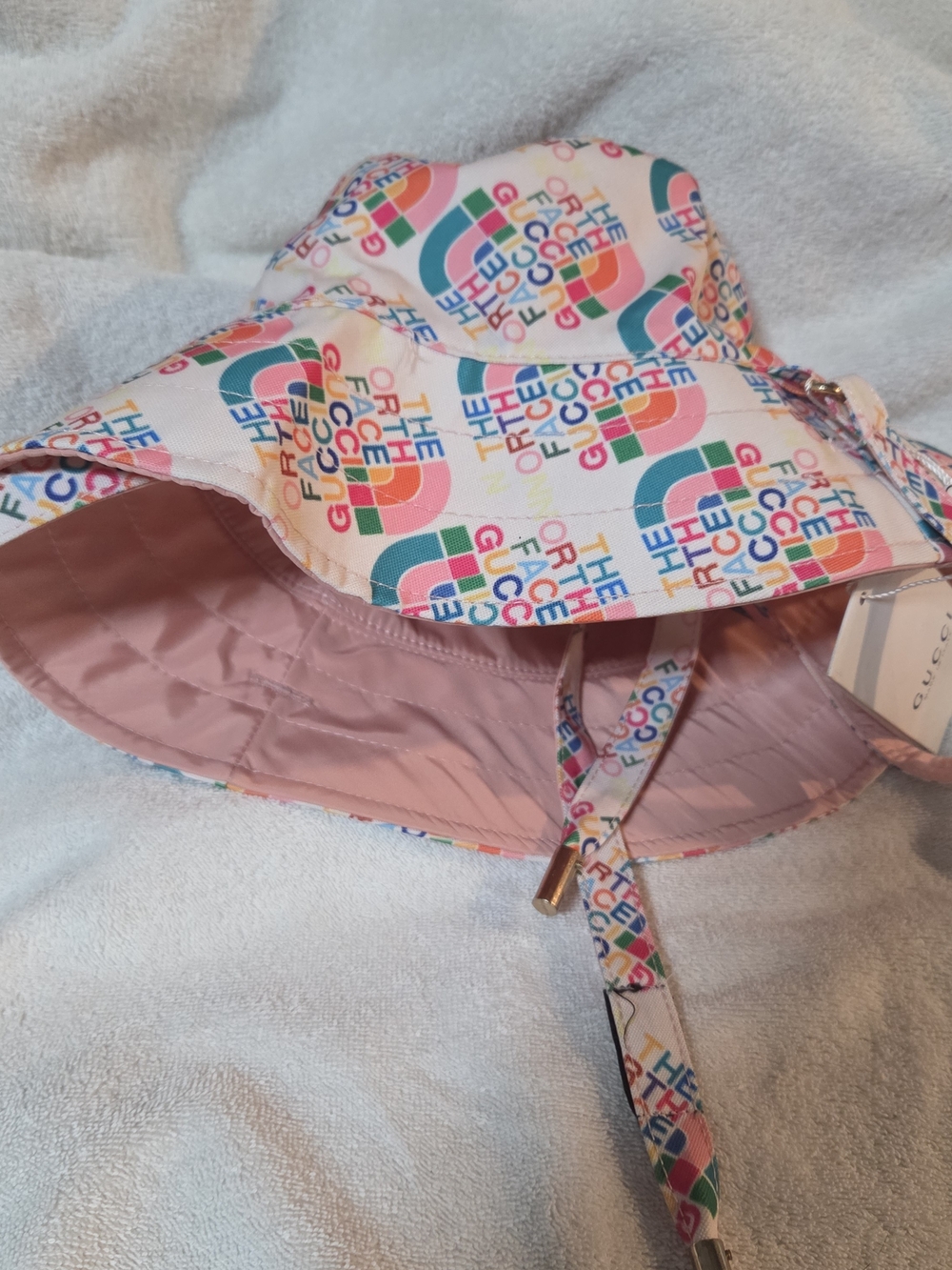 The North Face Gucci Multicolor Pink Bucket Hat
